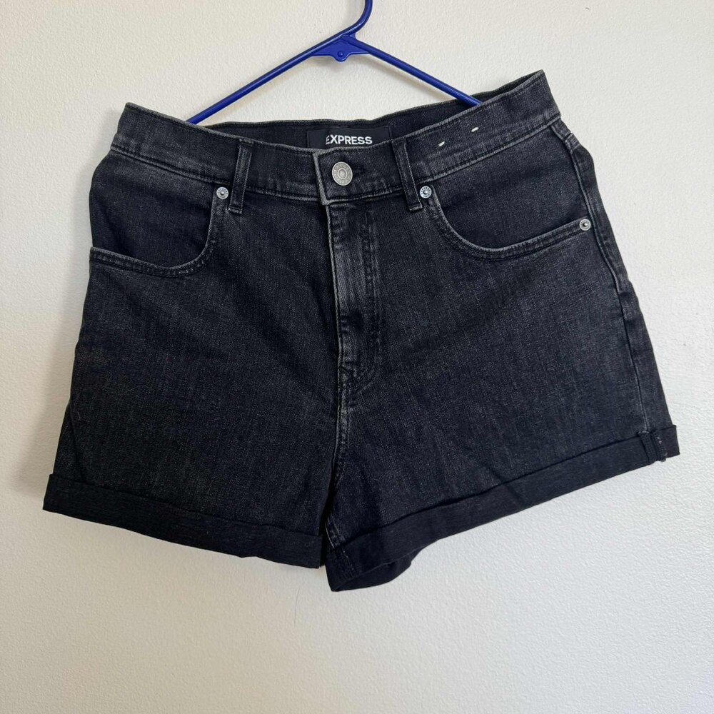 Express Super High Rise Mom Shorts